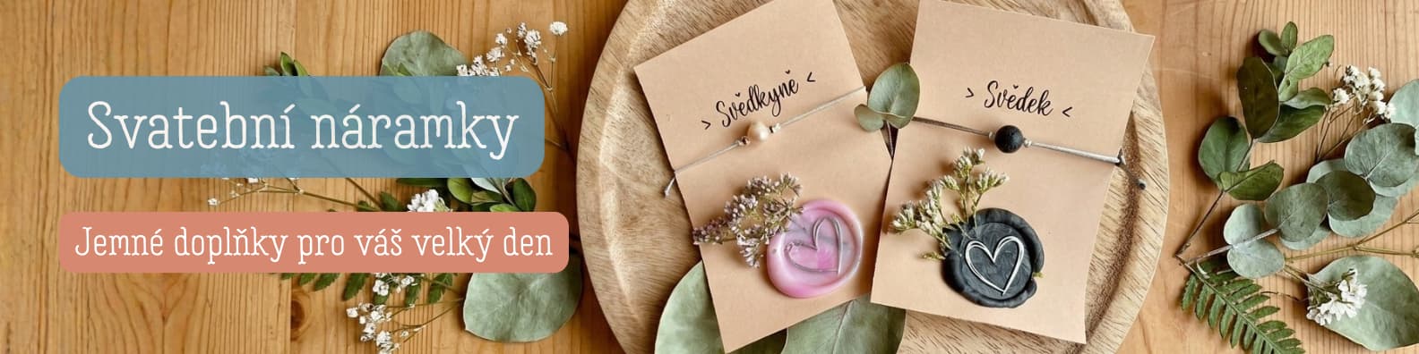 Svatební náramky z říčních perel